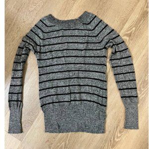 Mossimo Gray & Black Striped sweater Medium